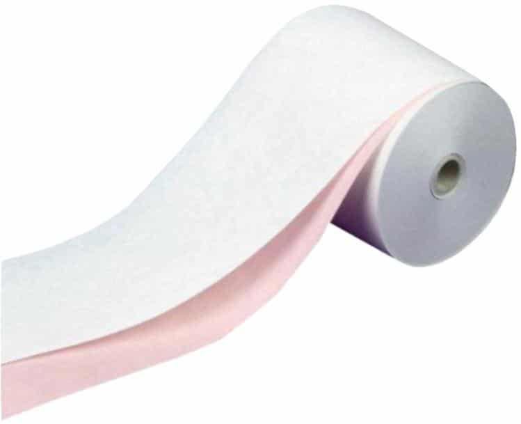 76×76 Two Ply Pink&White Printer Paper 20Roll Pizza Tools